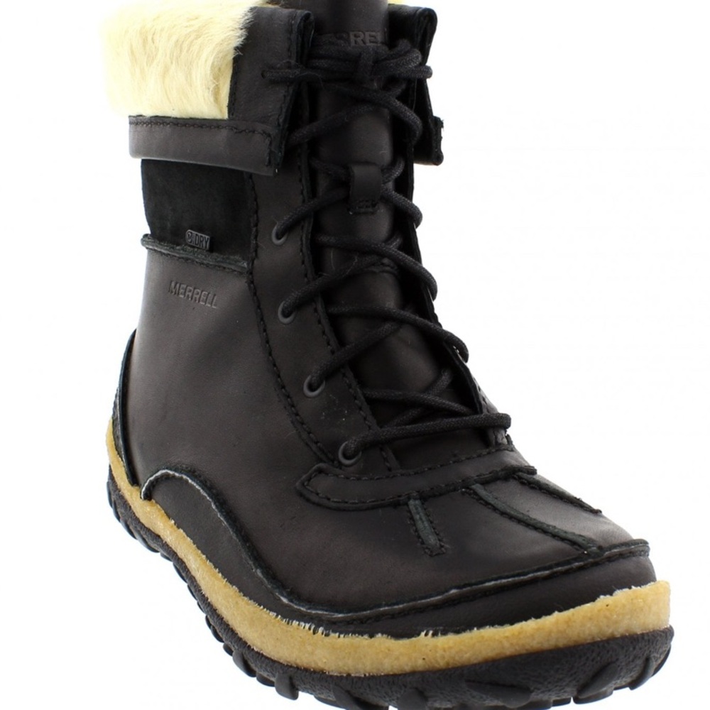 NWOB Merrell Tremblant Mid Polar Waterproof Boots Size 7 Faux Fur